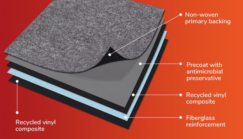 Carpet shop tile installation